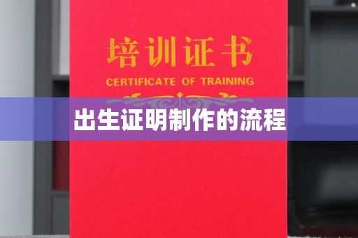 临沂出生证明制作的流程