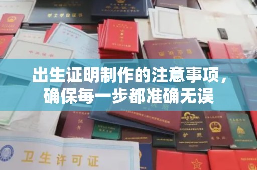 临沂出生证明制作的注意事项，确保每一步都准确无误