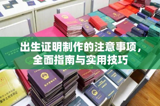 临沂出生证明制作的注意事项，全面指南与实用技巧