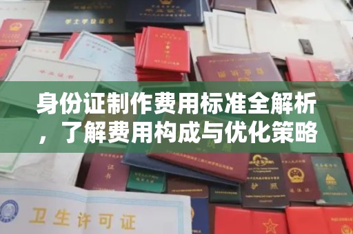 临沂身份证制作费用标准全解析，了解费用构成与优化策略